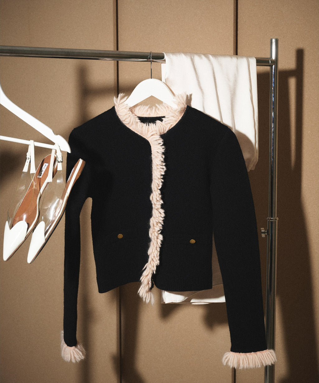 FRINGE KNIT JACKET