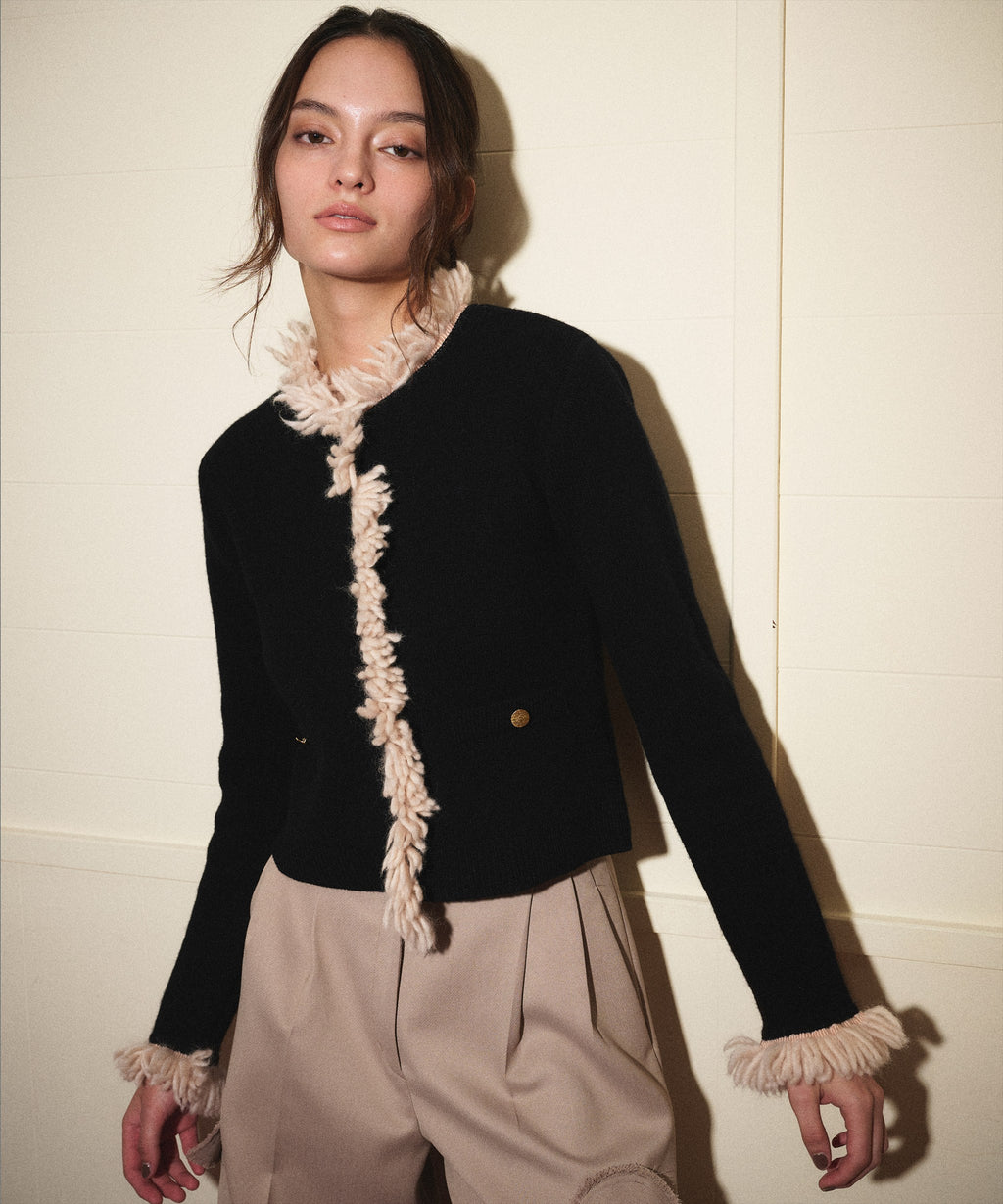 FRINGE KNIT JACKET