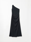 【COMING SOON】ONE SHOULDER SHIRRING DRESS