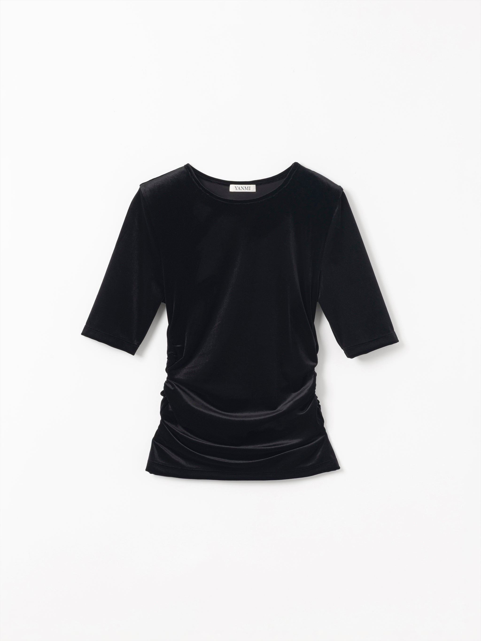 SHOULDER PAD VELOUR TOP – YANMI.