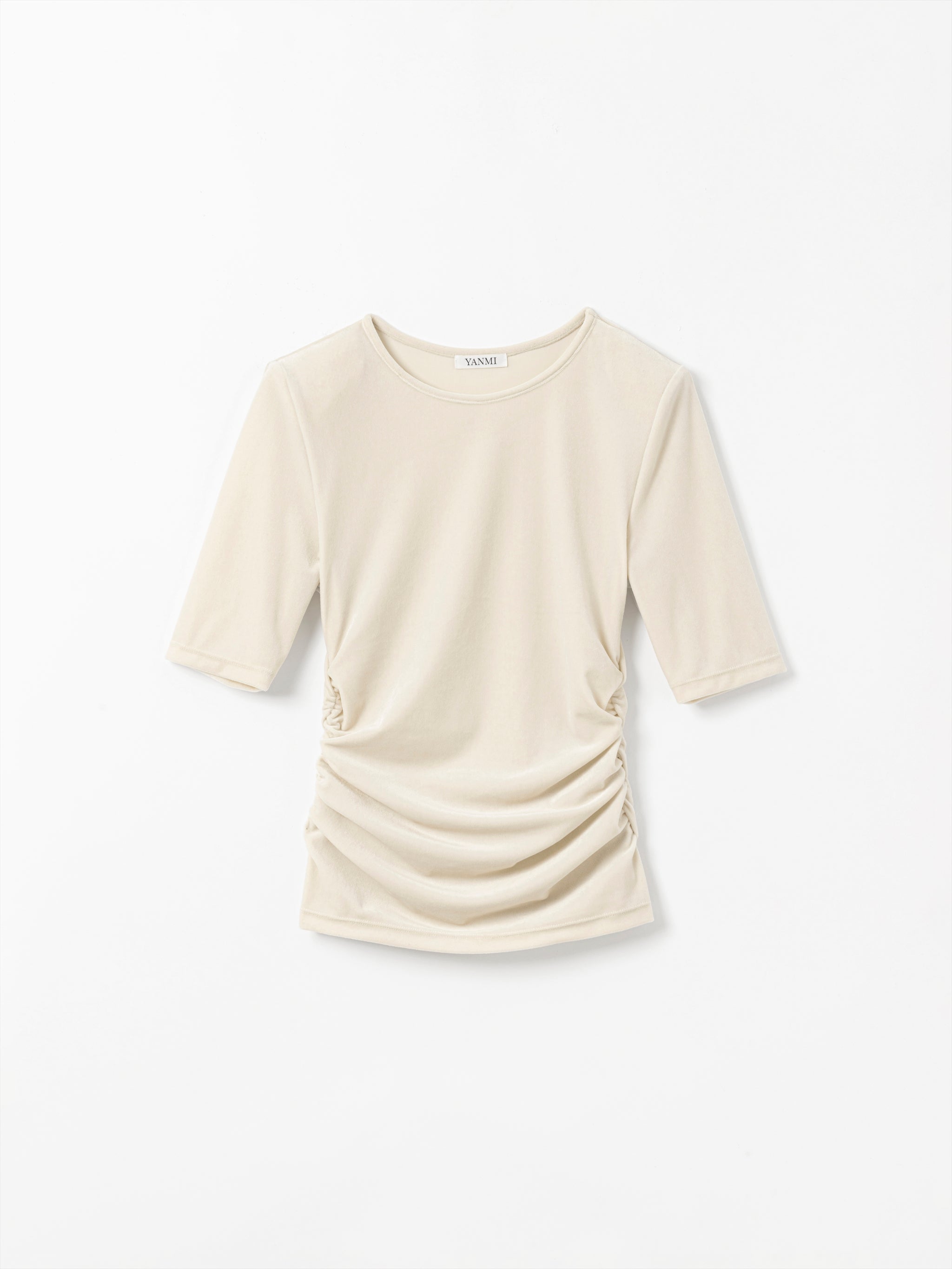 SHOULDER PAD VELOUR TOP – YANMI.