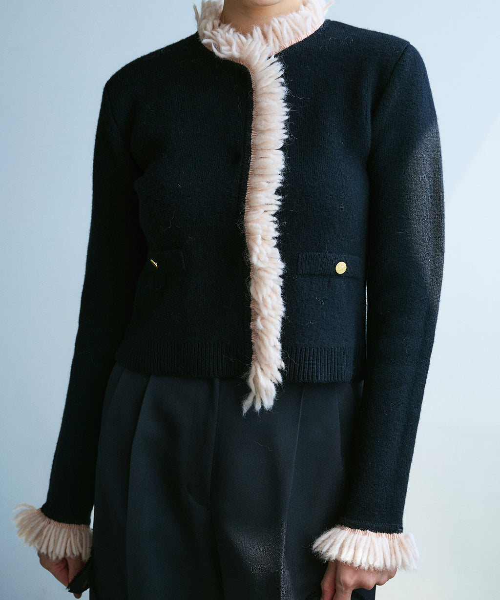 FRINGE KNIT JACKET