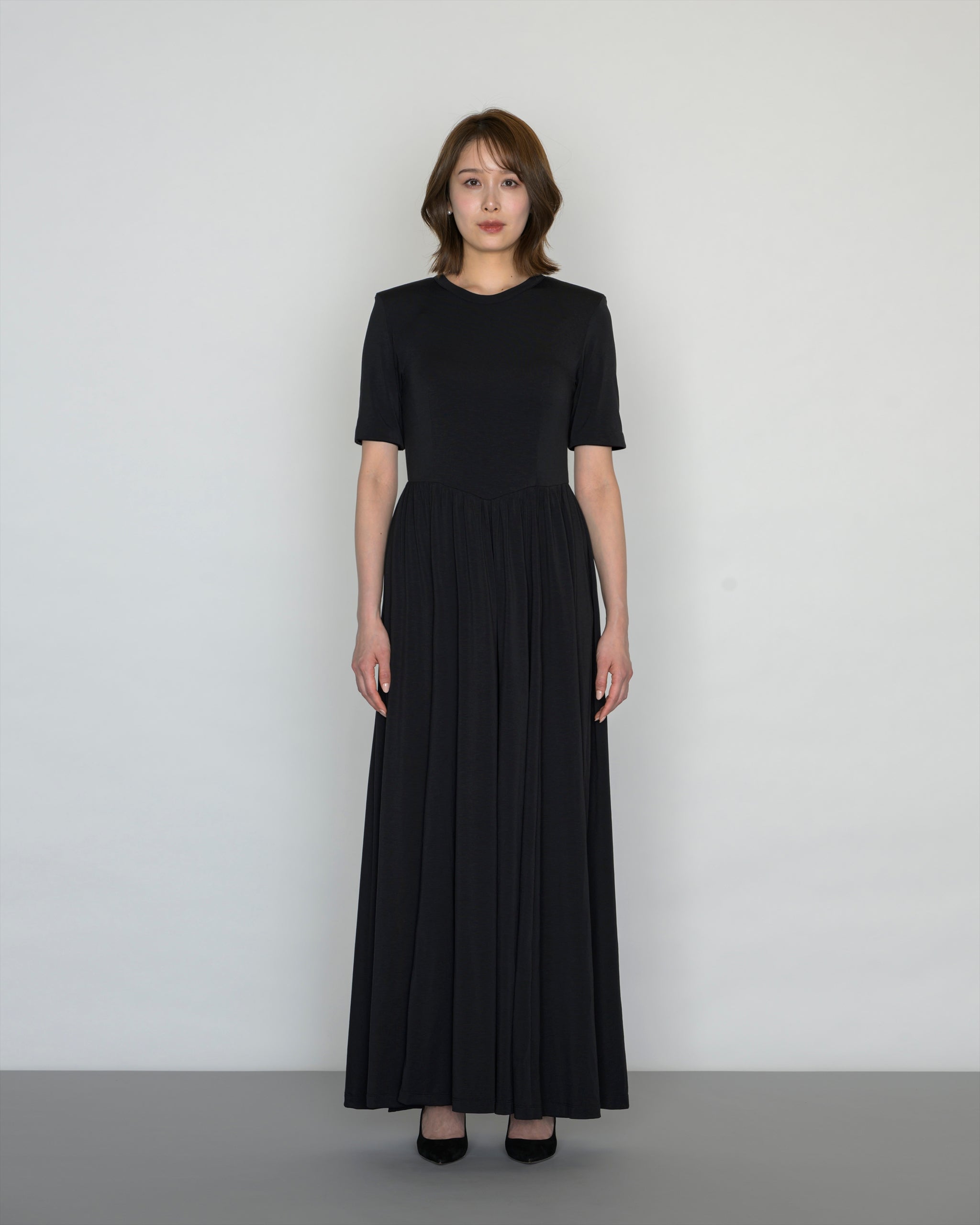 【COMING SOON】JERSEY FLARED MAXI DRESS
